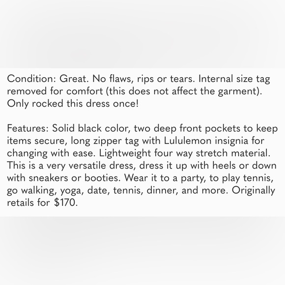 Lululemon Here to There Skater Dress 1st Release- size 6 - Picture 4 of 7